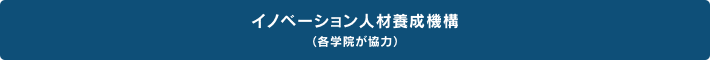 イノベーション人材養成機構(各学院が協力)